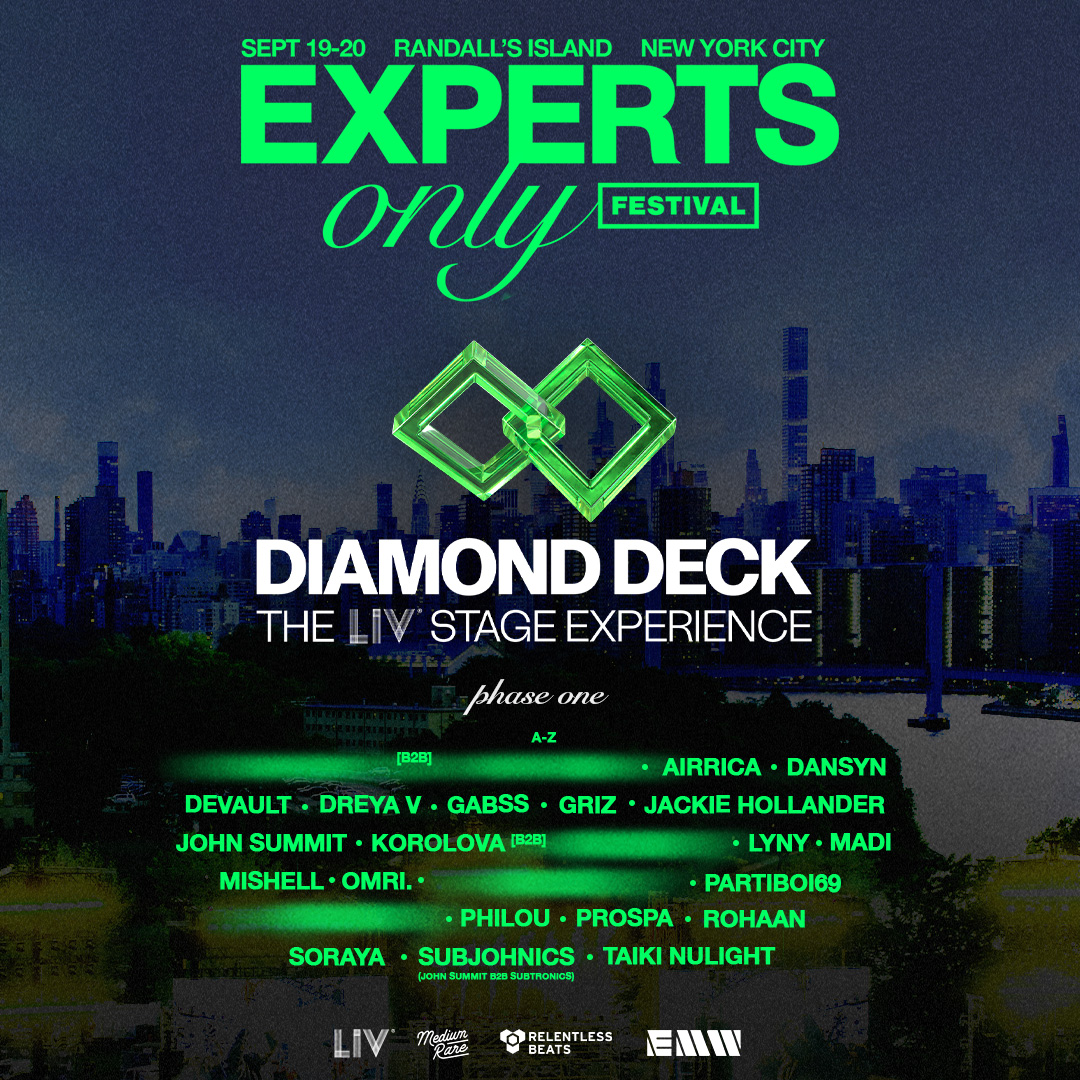 EXPERTS ONLY FEST LIV DIAMOND DECK VIP TABLES - Flyer