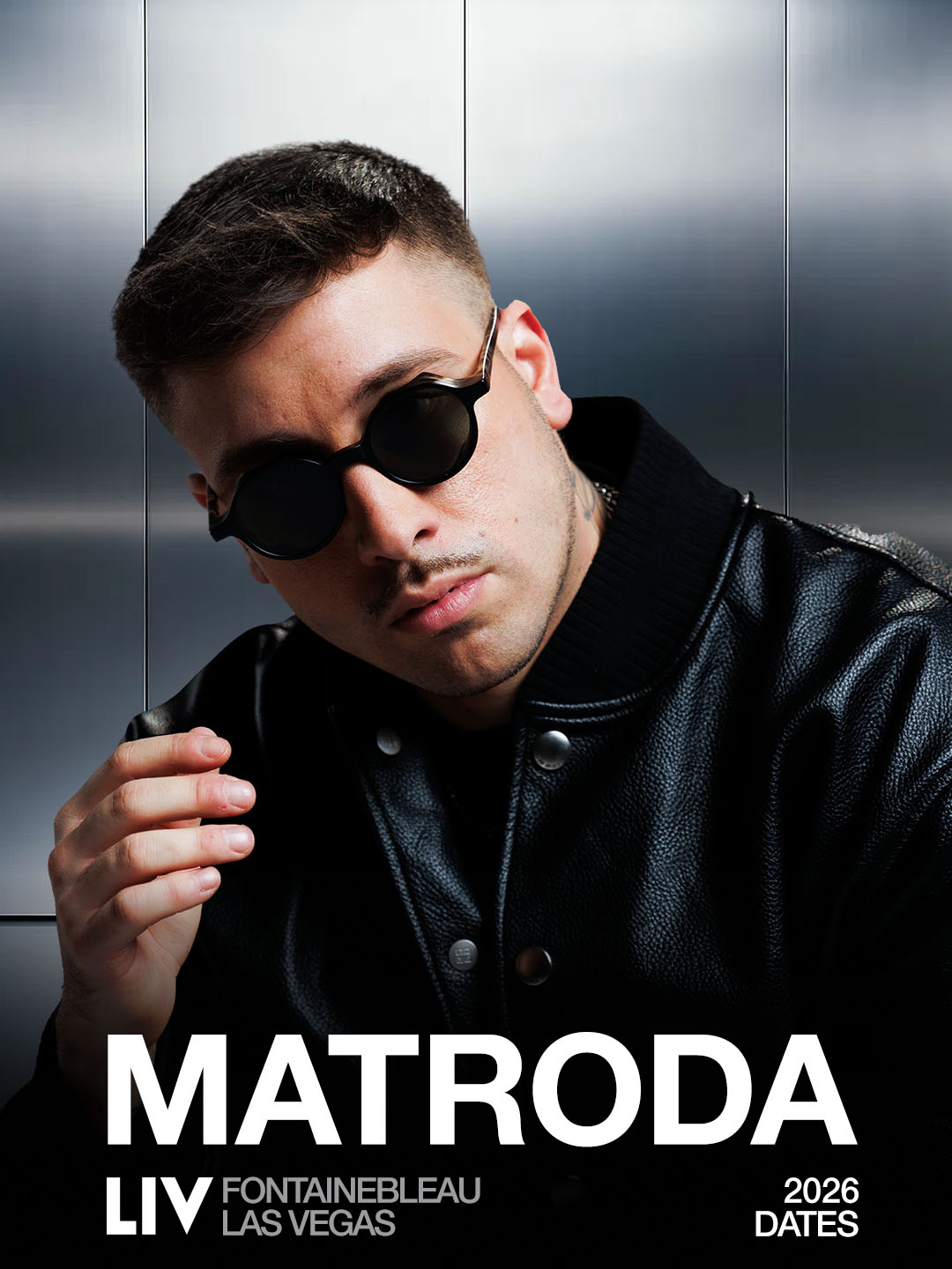 Portrait of Matroda for his 2026 LIV Las Vegas residency announcement.